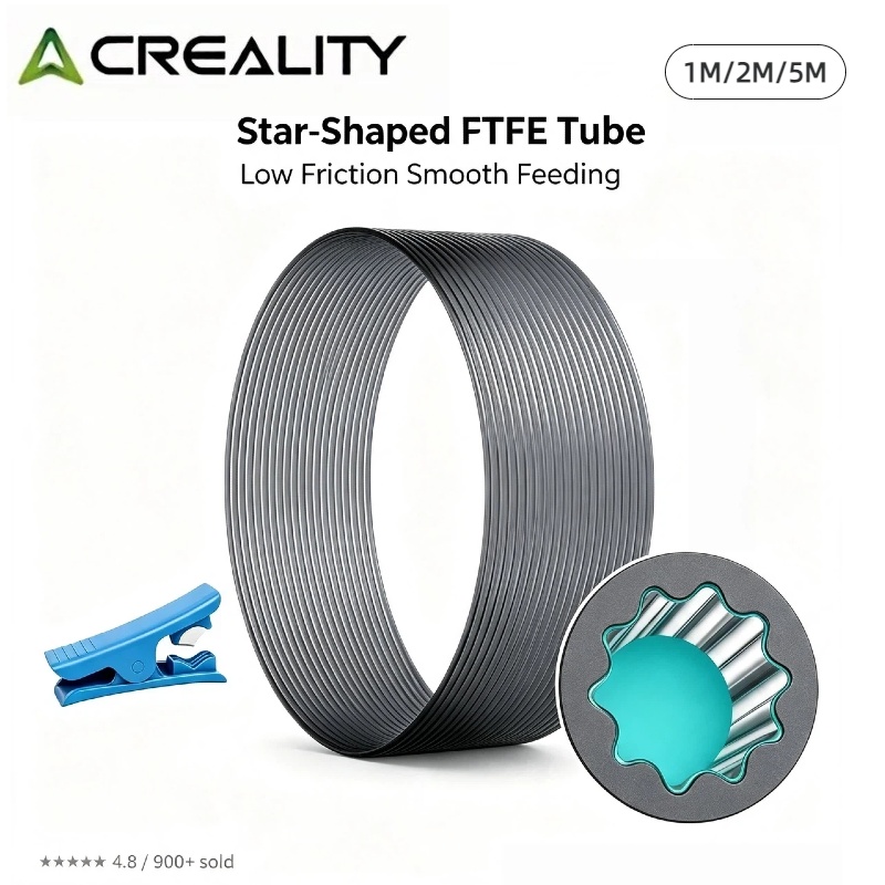 Ptfe Tape Thread - Tabung PTFE Resmi Creality dengan Saluran