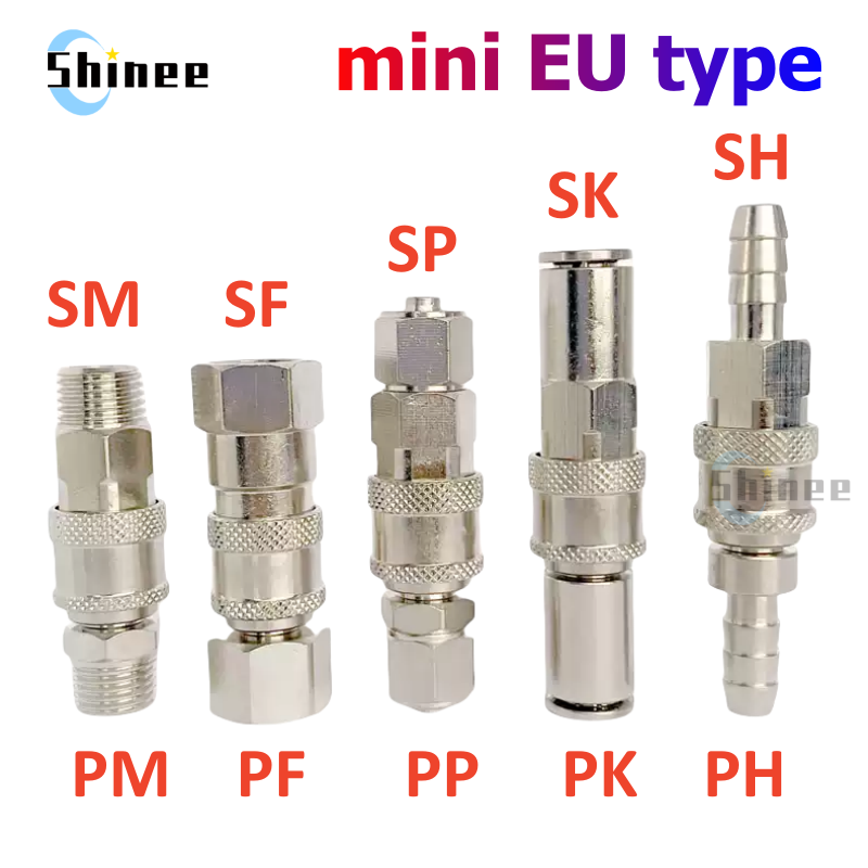 Compression Fitting Brass - Selang Udara Mini Berlapis Nikel Semua