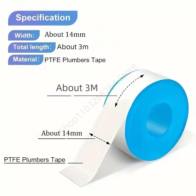 1/5/10 Buah Pita Pipa Air PTFE - Ptfe Tape Thread ulasan dan harga